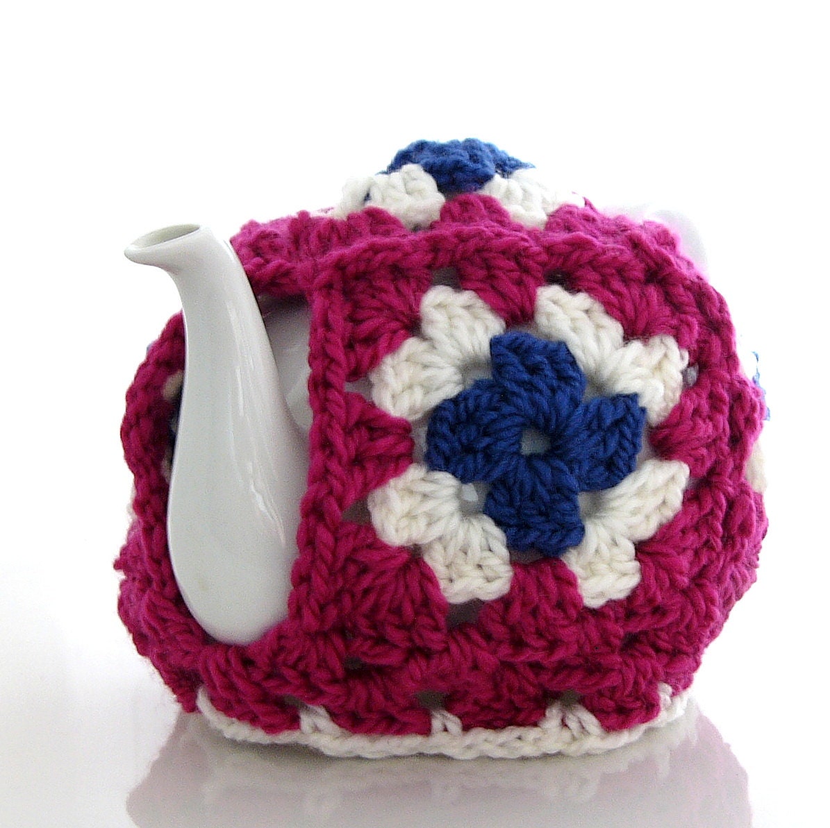 Granny Square Teapot Cozy Tea Cozie Wool 6 Cup
