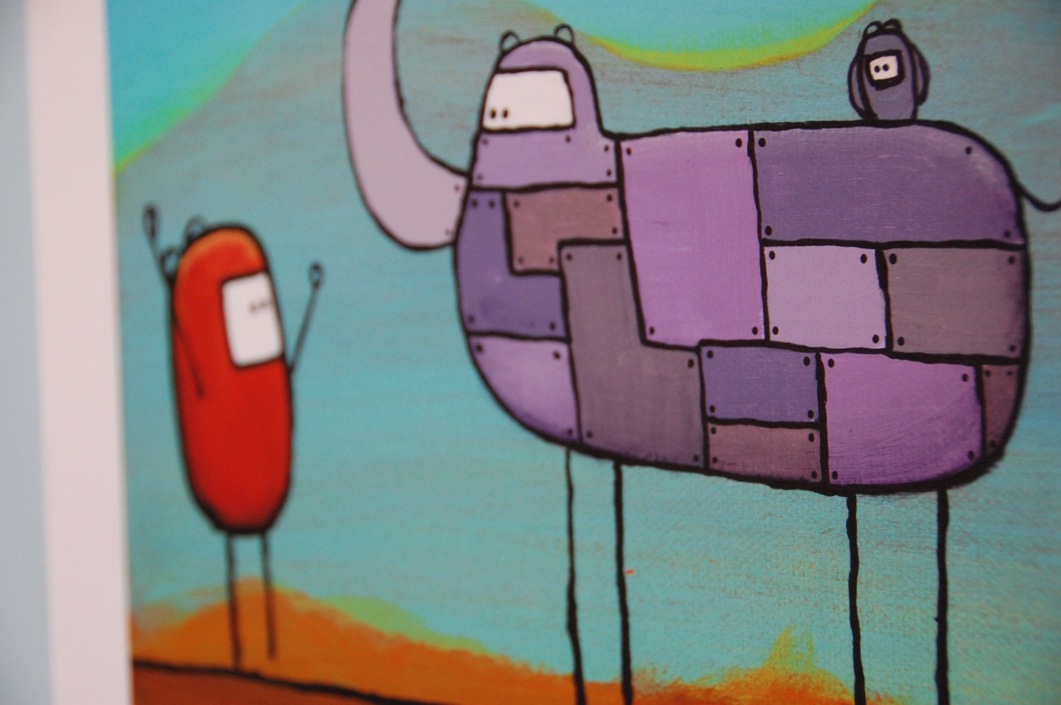 Rhino and Robot print