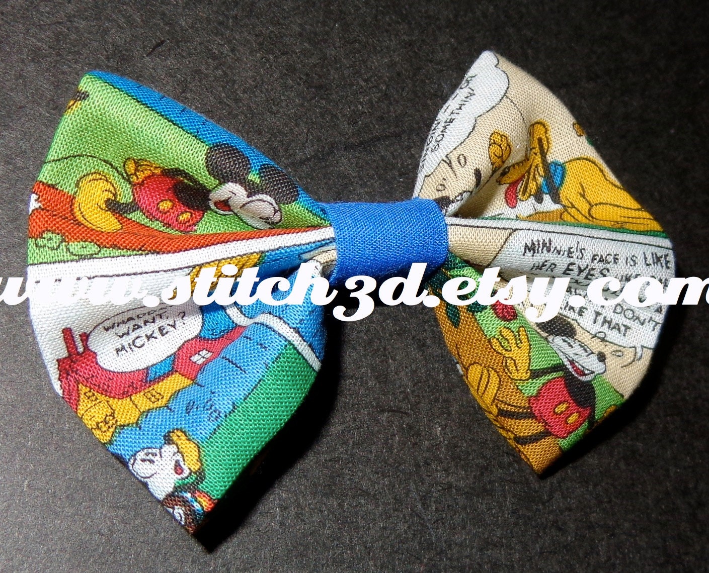 Mickey and Pluto Hair Bow or bow tie