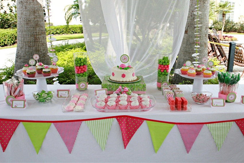 Preppy Turtle Printable Party Set Listing Il_570xn