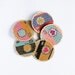 Wooden Cross-Stitch Pendant: Photo Love 04