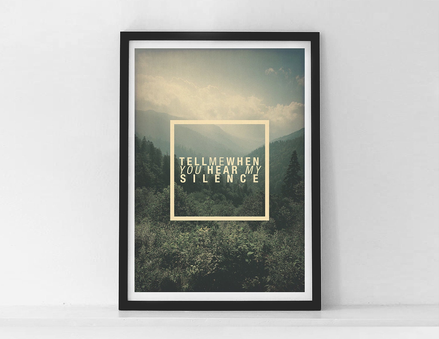 Silence - Quote Large Print Limited Edition