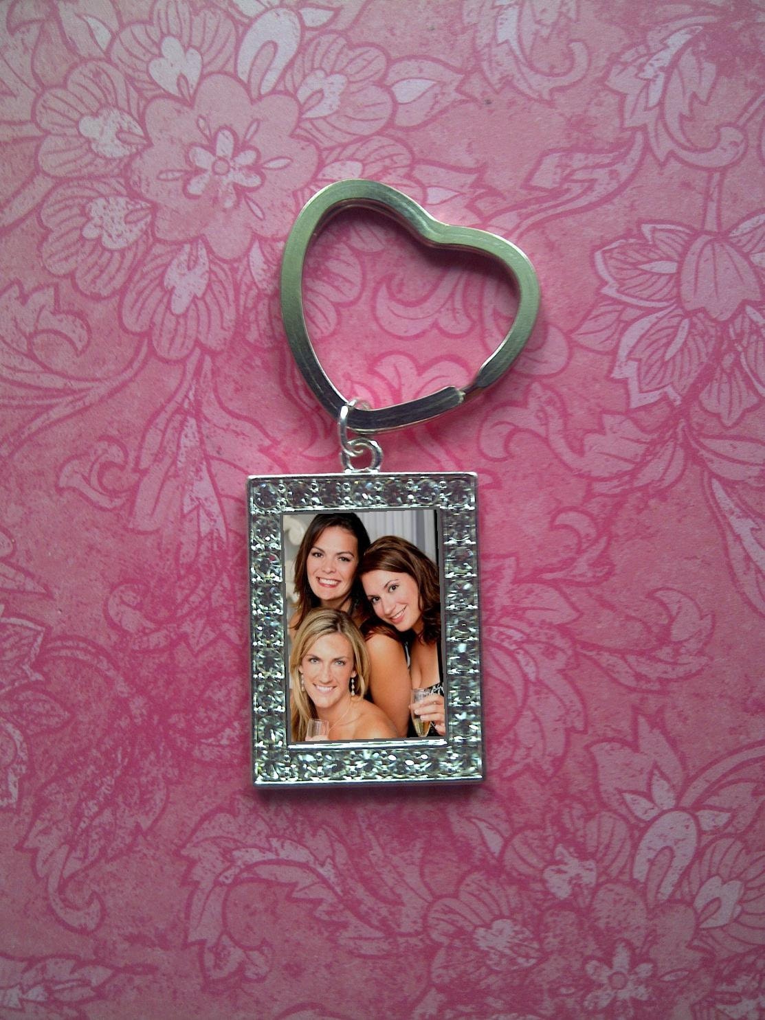 Bridesmaids, Wedding, Party Favors, Custom Photo Key Chain