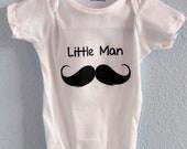 Mustache  Baby Boy Onesie