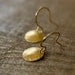 Tiny Gold Moon Earrings