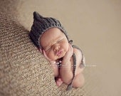 Newborn Ribbed Pixie Bonnet