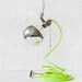 DIY Clip Clamp Light Lamp w/ Giant Silver Bowl with ANY Color Cord