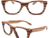 WALKER2012 natural yellow   handmade vintage zebra wood  wooden sunglasses glasses eyeglasses