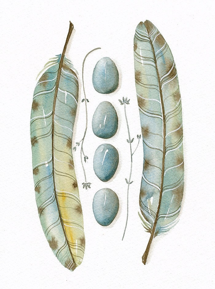 Watercolor - Collection No.35 - Fine Art Print Limited Edition - Original Painting by Lorisworld.
