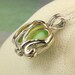 GENUINE Sea Glass Necklace Elephant Locket  Green And Yellow Milk Glass