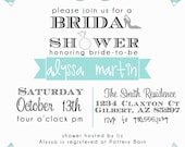 PARTY PRINTABLE - Diamond Ring/Stiletto High Heel Bridal Shower Invitation - Petite Party Studio