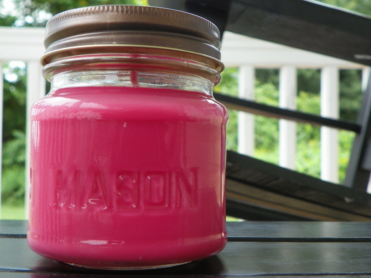 Strawberry Shortcake Soy Candle 8oz. Mason Jar Maximum Scented Hand Poured
