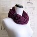Crochet Cowl, Neckwarmer, Berry, Wine Purple