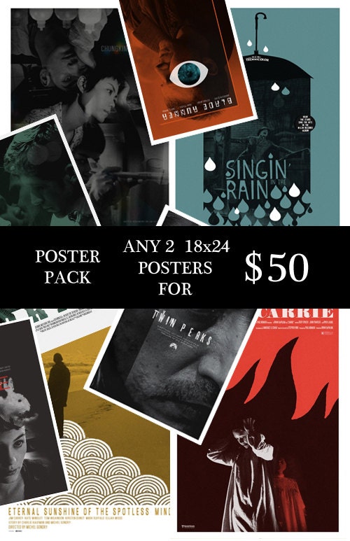 Any two 18x24 inch posters for fifty dollars
