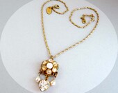 Victorian Revival Vintage Necklace & Pendant Signed JANNY of NY