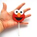 Elmo Cupcake Toppers, Die cut layered Elmo Inspired Cupcake toppers A282