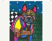 SALE ENDING - 11x14 Chinese Chongqing Dog ART Print Abstract Pop Art Poster
