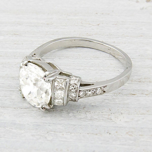 1.52 Carat Vintage Diamond Engagement Ring