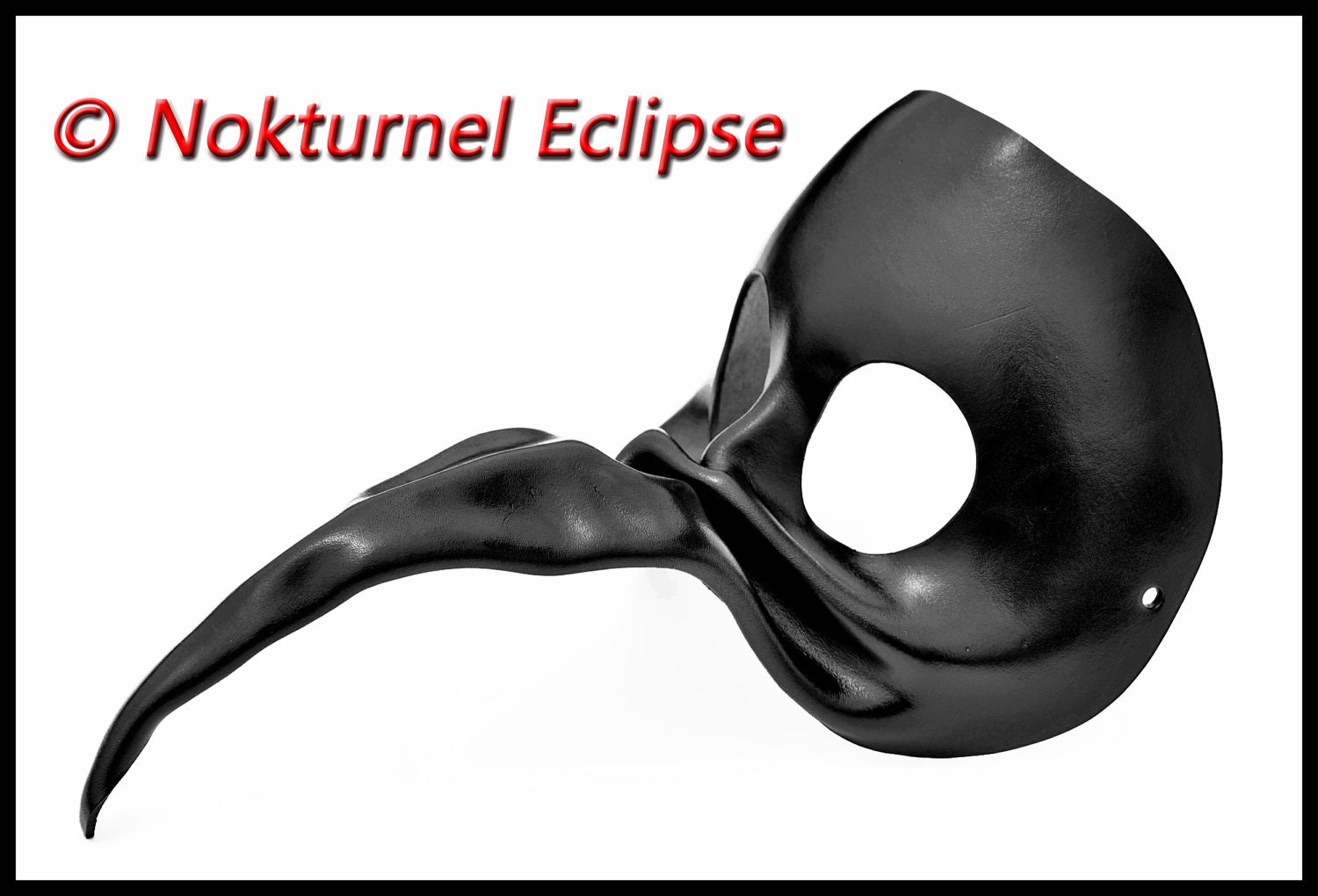 Black Plague Doctor Leather Mask Long Beak Mardi Gras Masquerade Fetish Creepy Halloween Costume UNISEX Available in Any Color