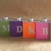 Bridemaids' Gifts 6 Sparkly 6 ounce Flasks ALL with Rhinestone Initials KR2D 5824