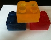 10 Giant Lego Blocks Soap Party Favors - Birthdays - Holiday Parties- Gifts - Stocking Stuffers
