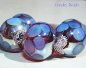 Handmade Lampwork beads "Hollows" Creeky Beads SRA