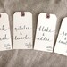Wedding Name Place, Table, or Escort Cards, Shabby Chic Wedding, Manilla Vintage Tags with Lowercase Font