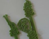 3 Vintage 1960s 70s TWA Airlibes SWIZZLE STICKS...Africa India Spain