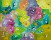 Original Abstract Textured Oil Painting