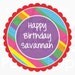 24 Personalized Birthday Stickers - Fiesta - 1st Birthday Party - Birthday Party Decorations