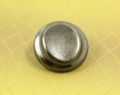 Unique Oval and Round Cascading Design Black Gunmetal Shank Buttons.   0.67 inch, 10 pcs
