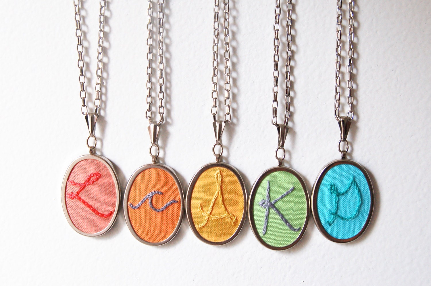 Personalized Bridesmaids Gifts. Initial Necklaces. Design Your Own.  by Merriweather council on Etsy.