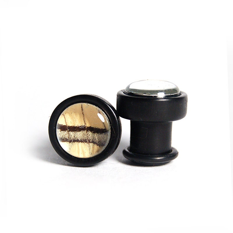00g Custom Butterfly Wing Plugs