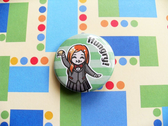 Inoue Orihime Bleach Pinback Button/Magnet