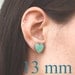 Earring Studs - Mint Hearts