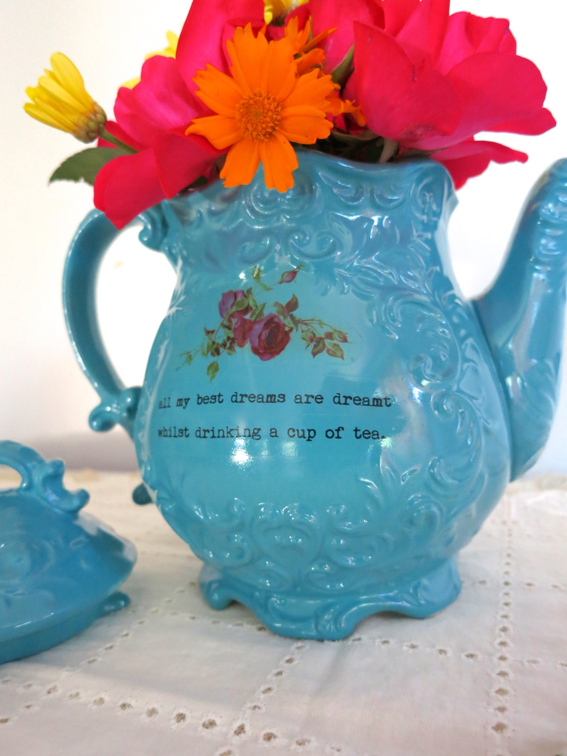 blu plate special - tea pot - all my best dreams