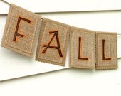 Rustic FALL Banner Autumn Garland Decoration Burlap Kraft - LazyCaterpillar