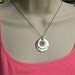 Handstamped Tree of Life Family Necklace - Personalized Two Layered Pendants - The Julie Design