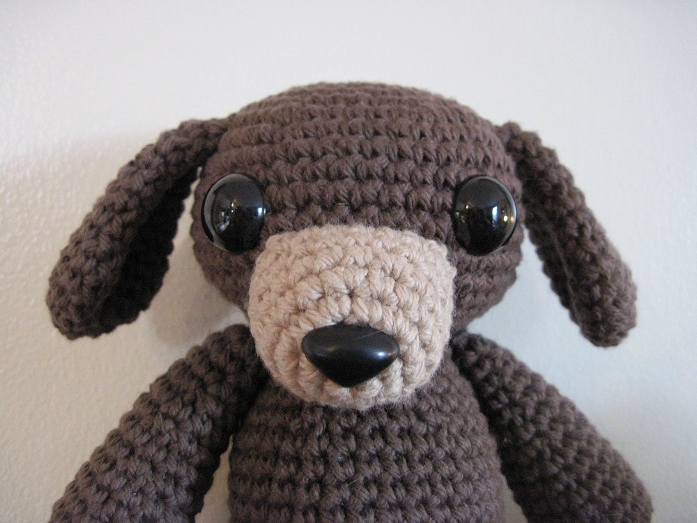 Crocheted Little Brown Dog: My First Zombigurumi