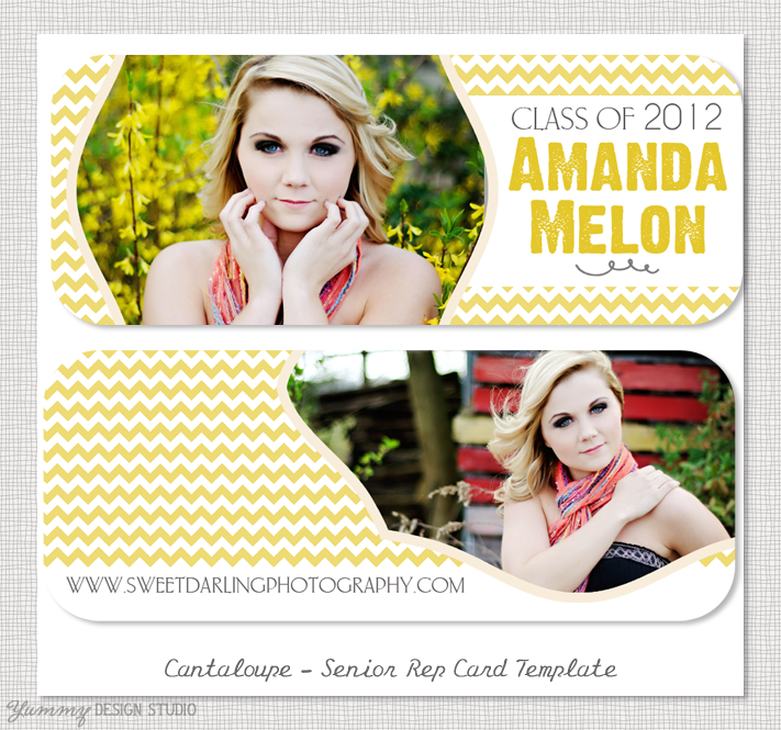 Cantaloupe -  Senior Rep Card PSD Template Design
