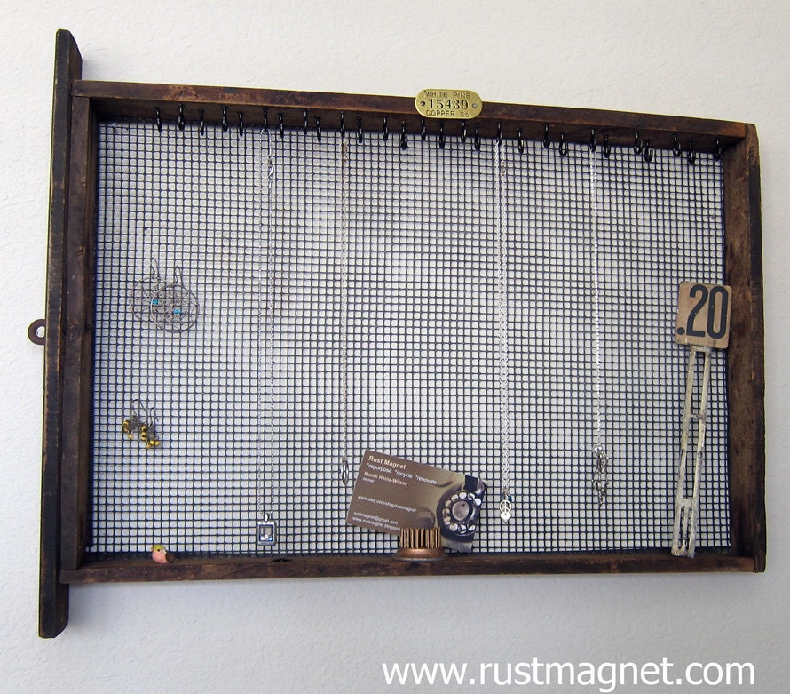 Made by Rust Magnet: Jewelry Display from Reclaimed Materials