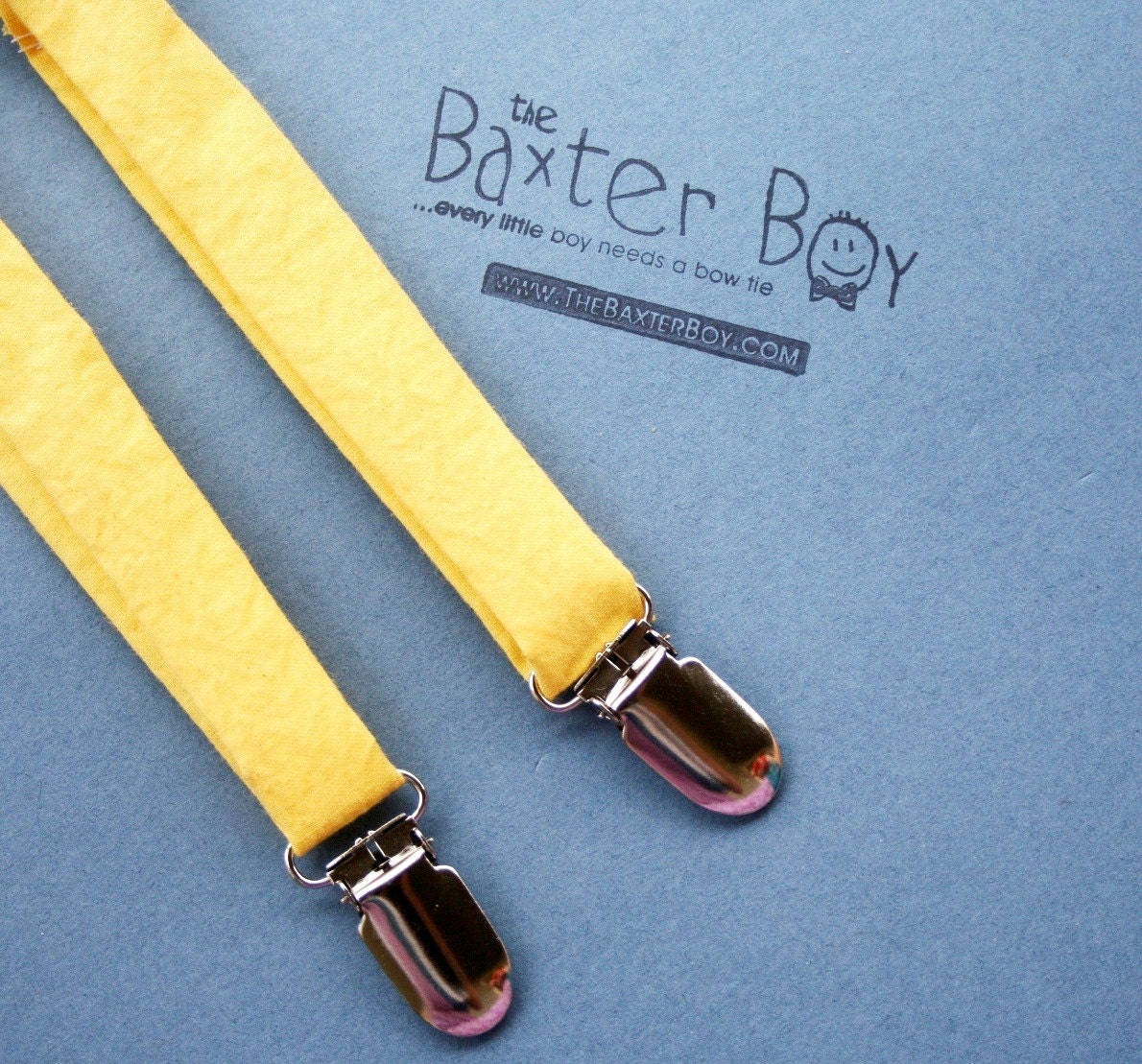 Solid Yellow little boy matching suspenders - photo prop, wedding, ring bearer, accessory