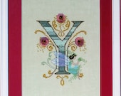 Mirabilia Cross Stitch Chart - Y is for Yardley from The Letters Collection of Nora Corbett
