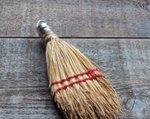 vintage straw whisk broom : cottage chic farmhouse style by 24pont