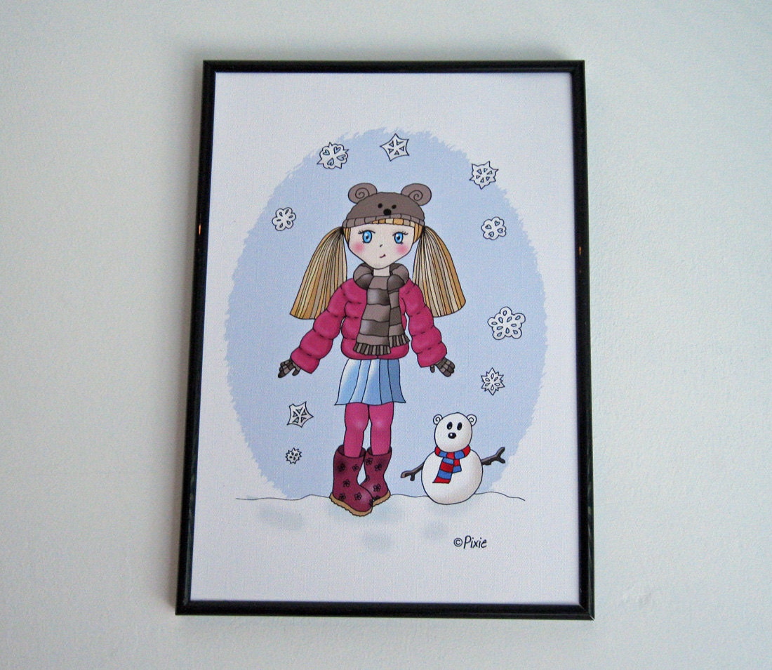 Lucy and Jack Art Print Original Illustration