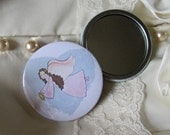 Naive Art Angel Pocket Mirror