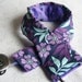READY TO SHIP - Padded Stethoscope Cover - Nurse, Doctor, Med Student,  Medical Assistant - Purple and Blue Leaves with Purple