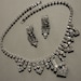 Vintage Princess Grace Bridal Necklace Set Rhinestone glamour with Earrings signed Weiss Gorgeous Bridal wedding jewelry