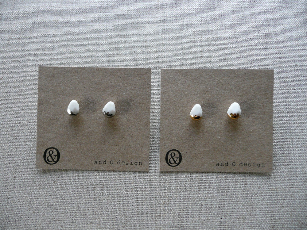 Luster Dip Crystal Stud Earrings