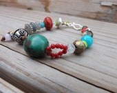 Artisan  Jewelry Turquoise Chunk  Bracelet